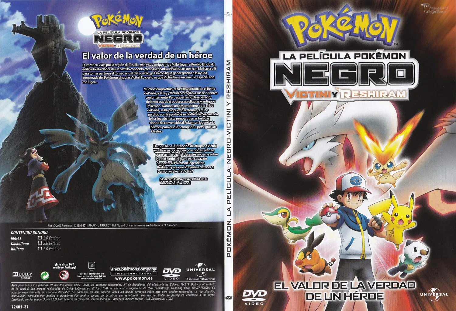 Pokémon Película 14 - Pokémon Negro - Victini y Reshiram